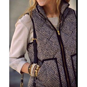 J crew herringbone vest XXS